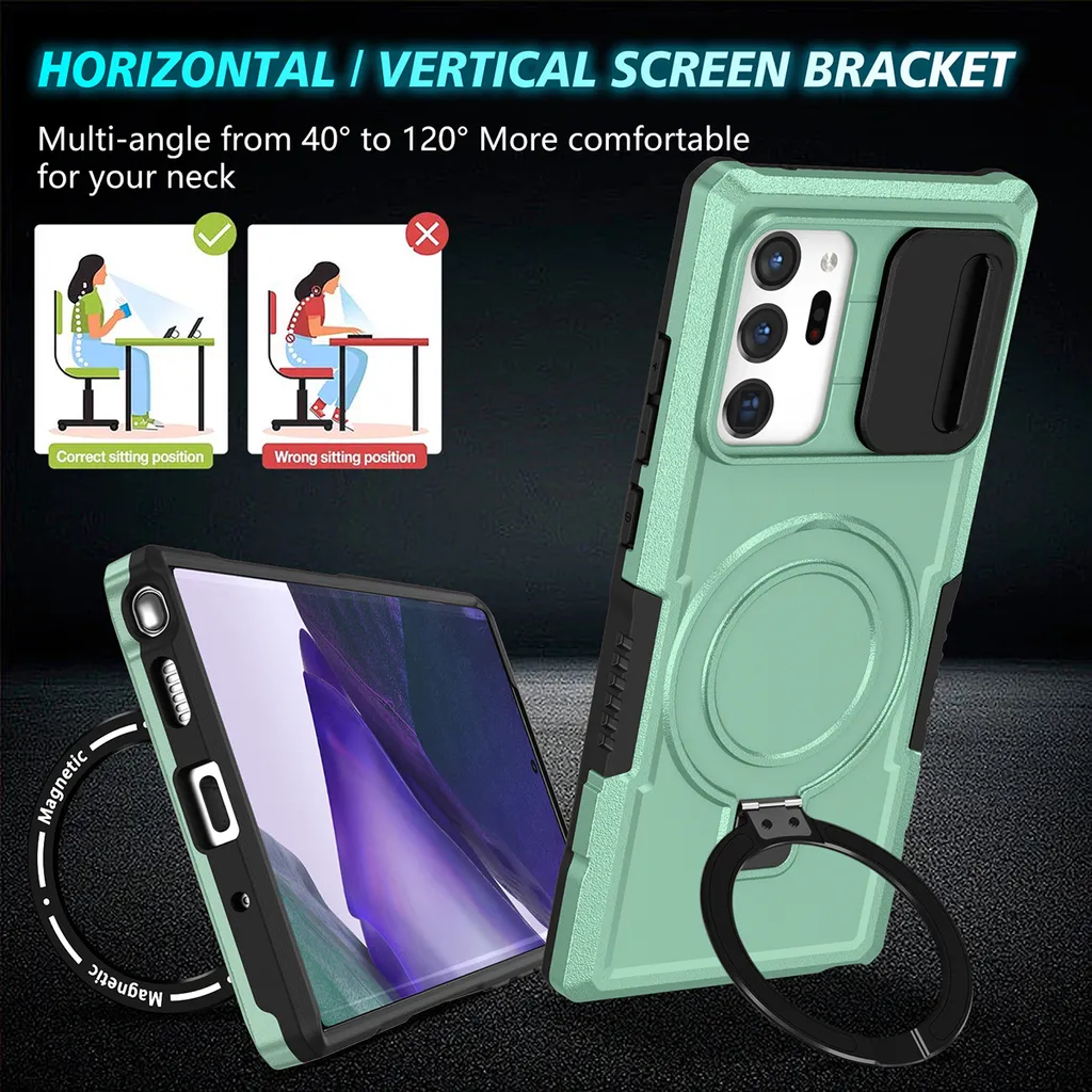 Cover Verde Trasparente Note 20 Ultra MagSafe - Stile e Protezione - 6