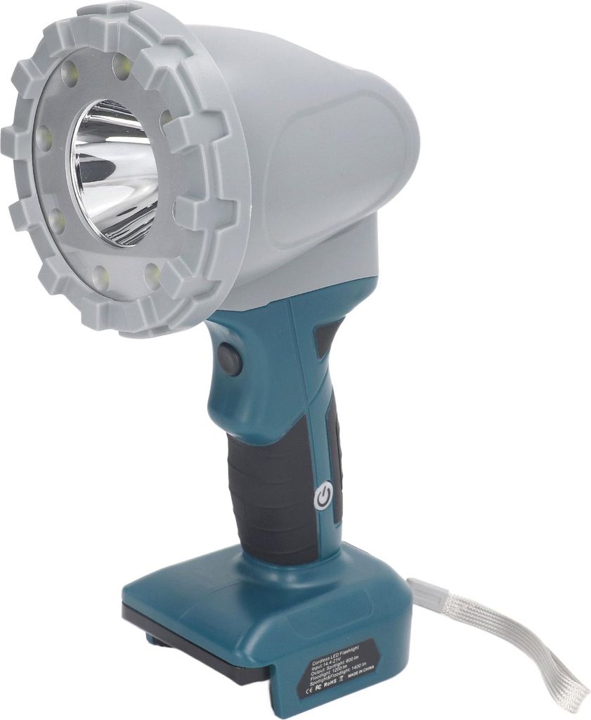 Kabellose, wiederaufladbare LED-Arbeitsleuchte mit Lithium-Akku, multifunktional, für den Außenbereich.