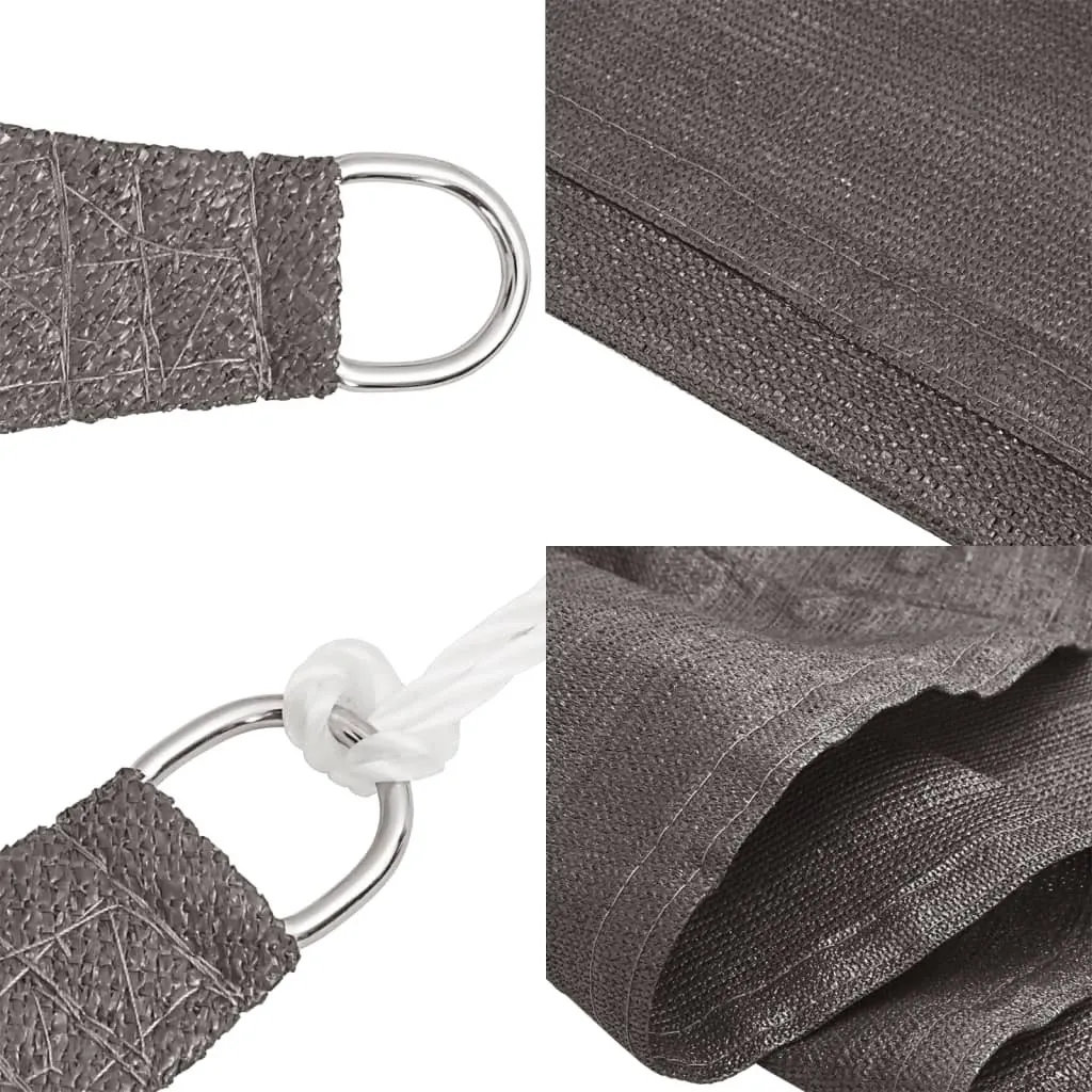 vidaXL Tenda da sole 160 g/m² antracite 2,5x3,5 m HDPE - 6