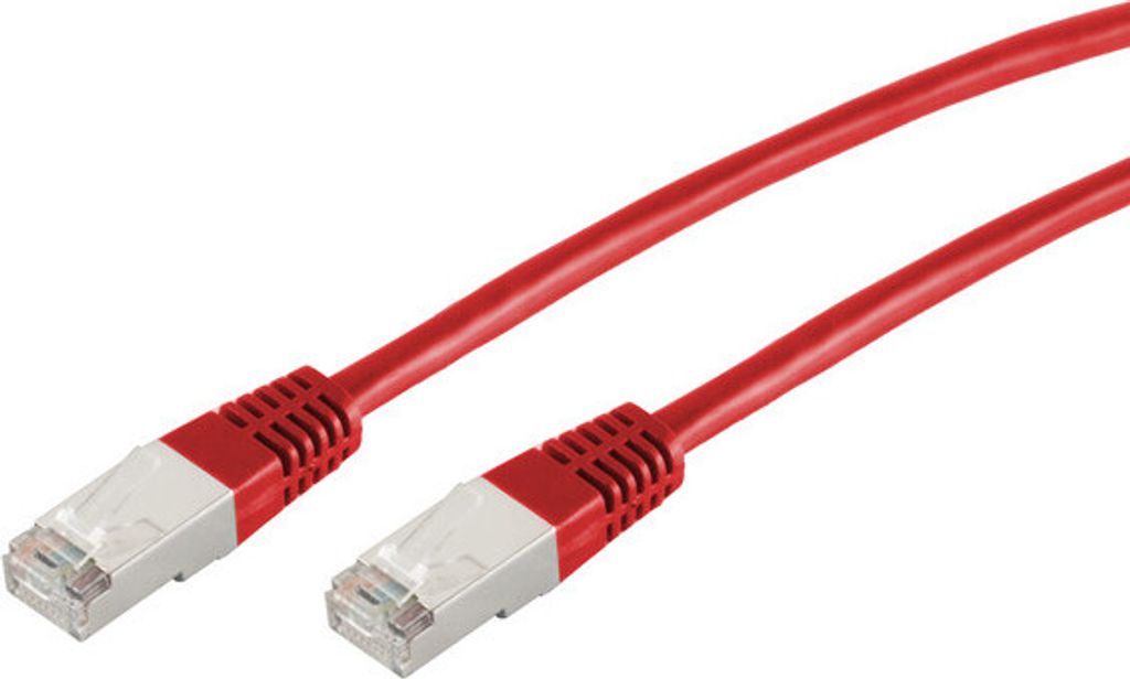 kabelbude KB75212-R02, 2 m, Cat5e, SF/UTP (S-FTP), RJ-45, RJ-45, Rot