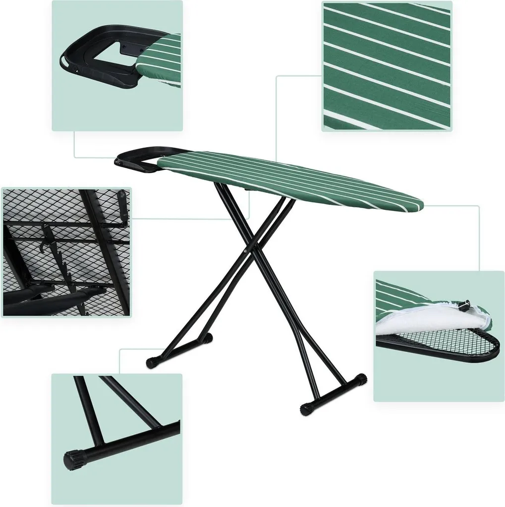 Table à repasser stable 121x39 cm réglable pour protéger votre dos - 4