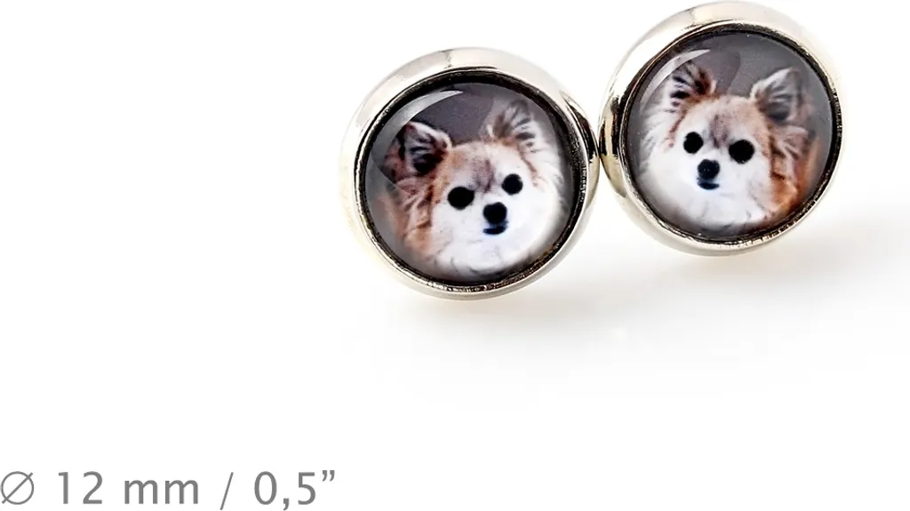 Set Gioielli Chihuahua a Pelo Lungo Personalizzati con Foto - Art-Dog