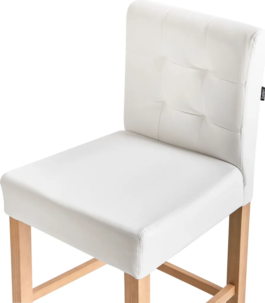 Tabourets de Bar Confortables Blanc Crème - Finis les Mal de Dos à Table - 7