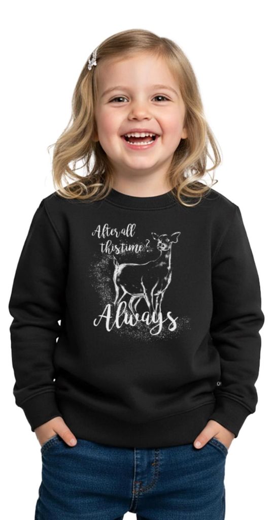 Spreadshirt Harry Potter After All This Time Always Kinder Premium Pullover, 110/116 (4 Jahre), Schwarz