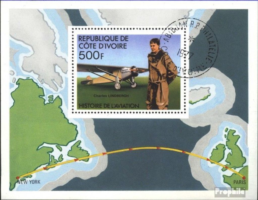 Briefmarken Elfenbeinküste 1977 Mi Block7 (kompl.Ausg.) gestempelt Geschichte der Luftfahrt