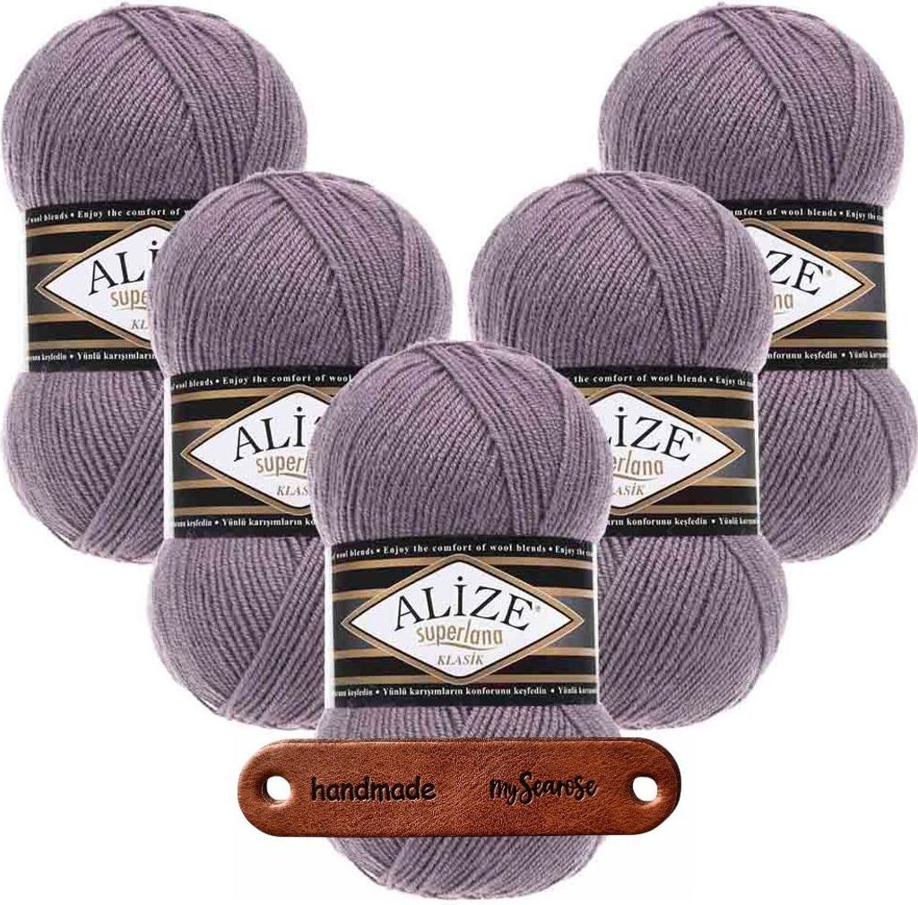 5 x ALIZE Superlana Klasik 312 mit Label