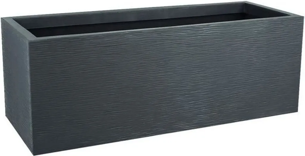 Jardinière EDA Graphit 57L Gris Haute Capacité Design Contemporain