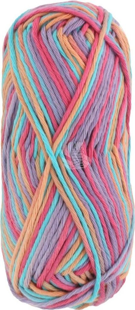 A ball of yarn with multiple colors.