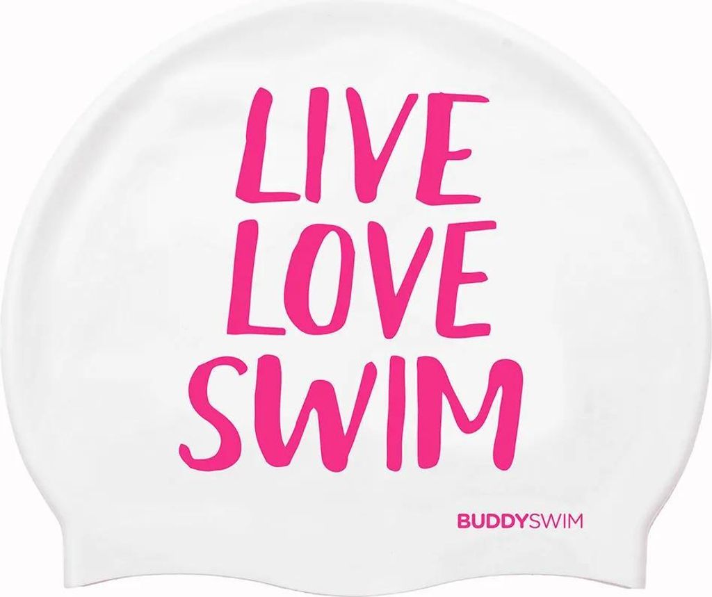 Buddyswim Lls Badekappe Rosa Rosa One Size