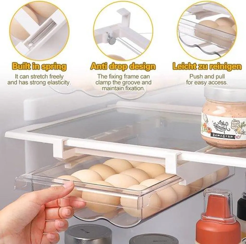 Rangement œufs pour réfrigérateur 21 places, idéal pour gagner de la place