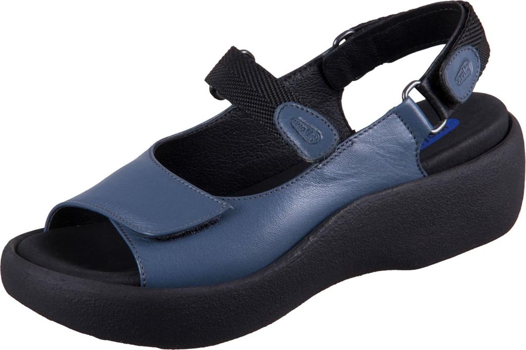 Wolky Sandale Jewel 0320434-840, Glattleder, Jeans-Blau, Produktbild 