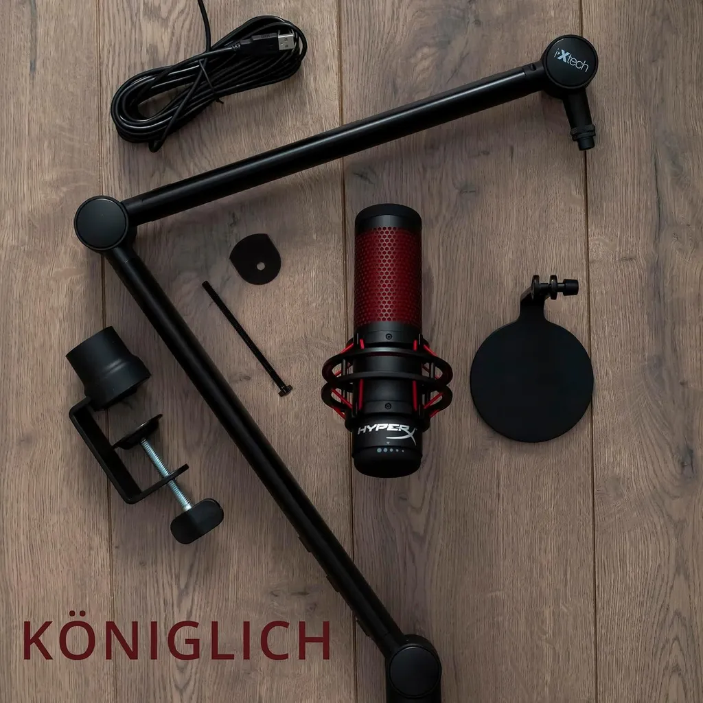 IXTECH Elegance Bras de Micro - Support Micro Ajustable 360° Podcast - 2