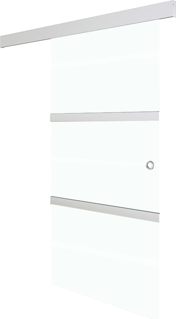 vidaXL Schiebetür mit Softclose ESG-Glas und Aluminium Produktbild 