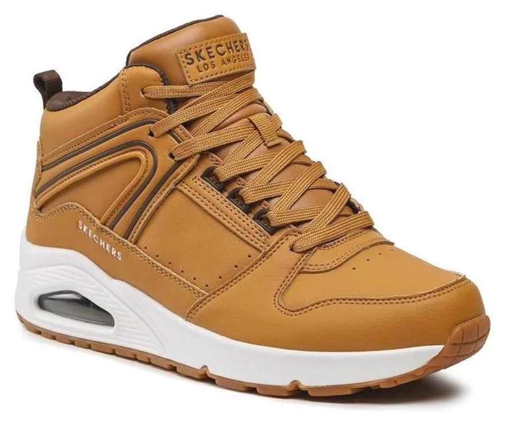 Skechers Herren Sneaker UNO Keep Close Air-Cooled Memory Foam Braun 47.5 EU
