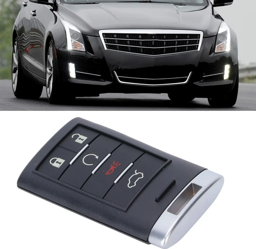 Clé de secours intelligente M3N5WY7777A robuste pour Cadillac CTS