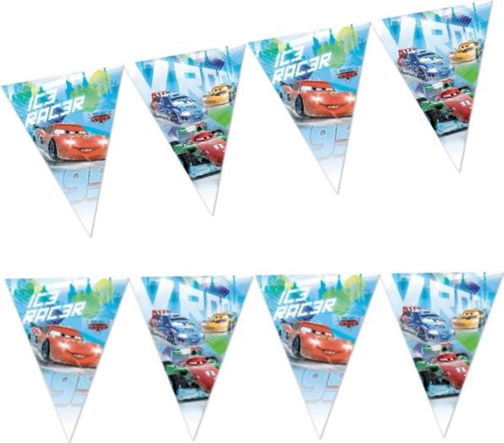 Procos 84848 - Disney Cars Ice Racers - Plastik Flaggen Produktbild 