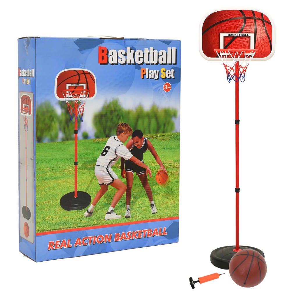 vidaXL Detský basketbalový set nastaviteľný 160 cm Obrázok produktu 
