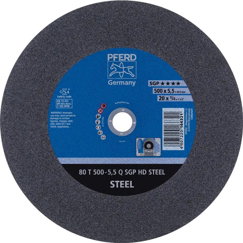 PFERD TOOLS Stationäre Trennscheibe T HD STEEL für Stahl