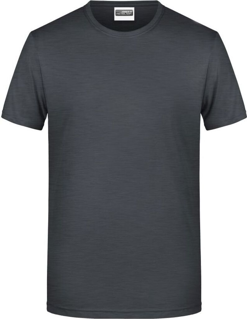 Men's Basic-T Herren T-Shirt in klassischer Form black-heather, Gr. S
