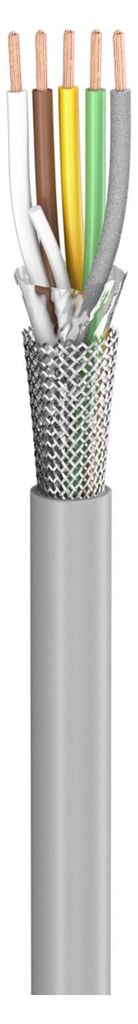 Steuerleitung SC-Control Flex; 5 x0,50 mm²; PVC, flammwidrig, Ø 6,70 mm; grau; Eca