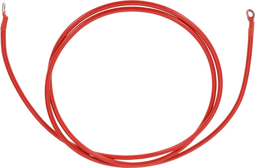Universal Batterie Wechselrichter Kabel 5/16" Kabelschuh 6 AWG Gauge 8FT Batterie Kabel Verzinnt Kupfer Rot 1Stk