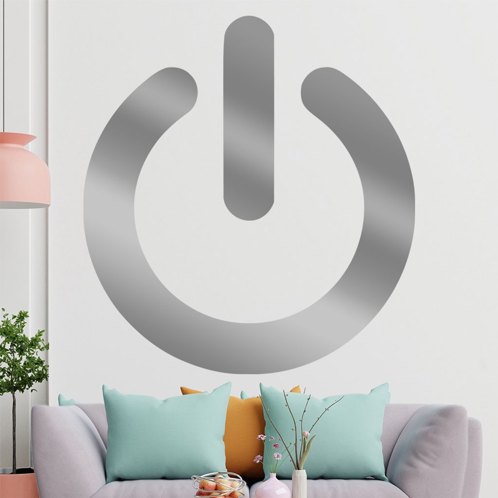 KIWISTAR On Off Button - Knopf Ein Aus Schalter Wandtattoo in 6 Größen - Wandaufkleber Wall Sticker - Dekoration, Küche, Wohnzimmer, Schlafzimme...