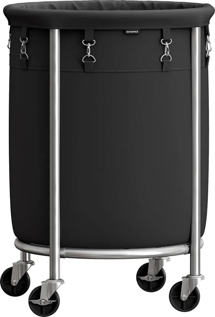 Panier à linge grande capacité 110 litres pour famille sur roulettes