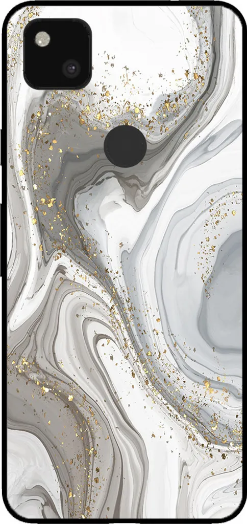 Custodia Marmo Argento Pixel 4A: Regala Nuova Vita al Tuo Smartphone