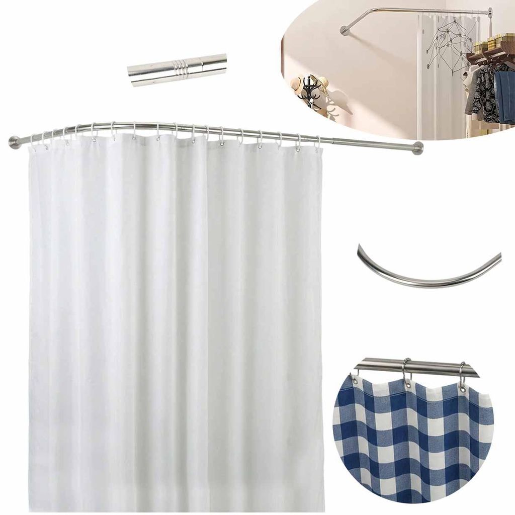 Duschvorhangstange L-Form, Badezimmer Ecke Produktbild 