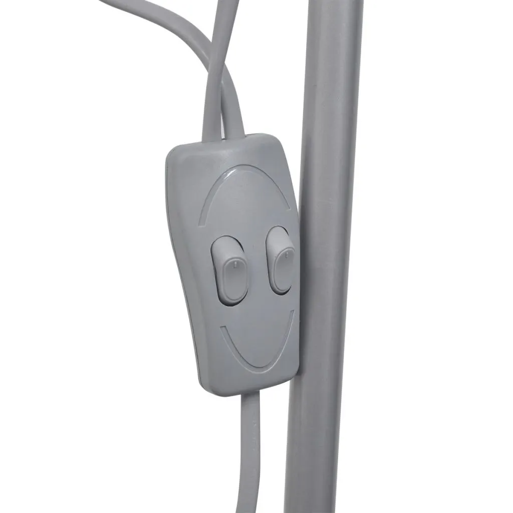 Lampadaire Gris pour Coin Lecture Confortable et Éclairage d'Appoint