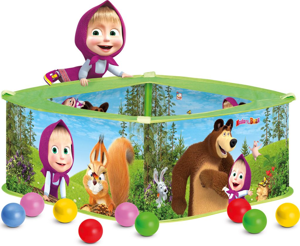 Mascha und Bär Pool mit Luftballons Produktbild 