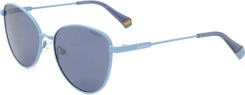 Lunettes de soleil polarisées pour femme Polaroid monture bleue 55mm