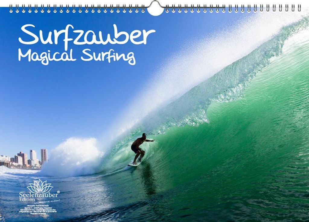 Surfzauber Immerwährender Kalender DIN A3 Surfer und surfen - Seelenzauber