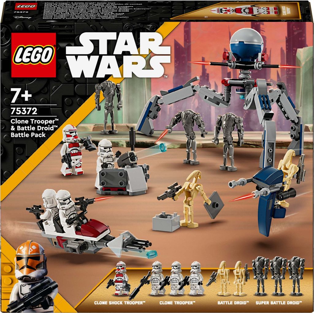 LEGO Star Wars 75372 Clone Trooper & Battle Droid Battle Immagine del prodotto 