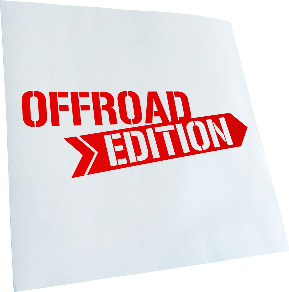Kiwistar - Autoaufkleber - Offroad Edition - Rot - 50x18cm - Aufkleber für Auto, Laptop, Fahrrad, LKW, Motorrad mehrfarbig JDM Decal Racing