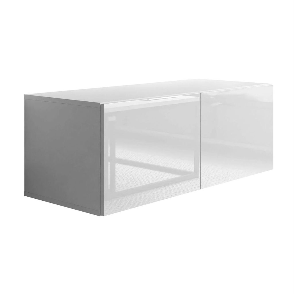 TV-Hängeschrank COLGANTE 100 weiß Hochglanz mit LED
