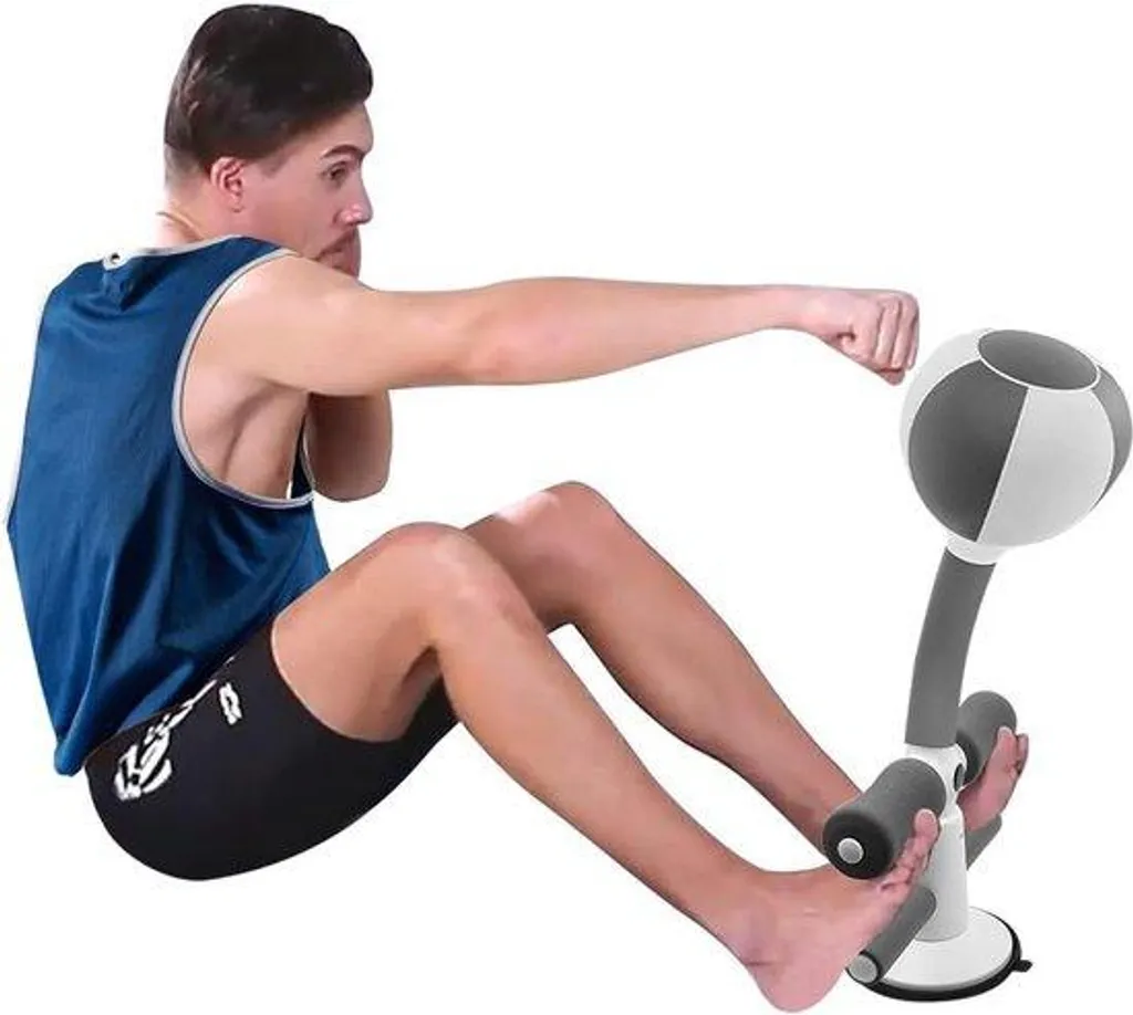 Appareil de fitness 2-en-1 avec résistance ajustable et écran LCD suivi