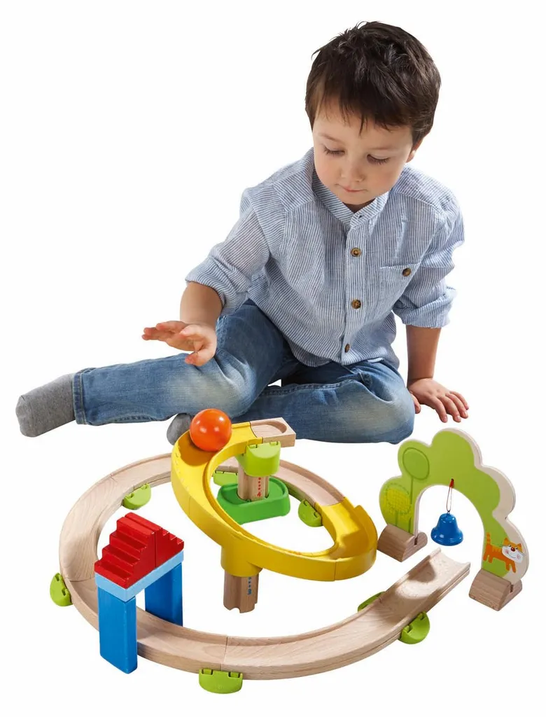 HABA Kullerbü Kringlebahn 300439 - Circuit de billes premier âge complet