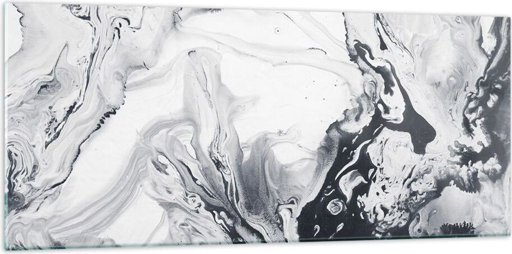 Bilder auf glas - Abstraktion modern - 120x50cm - Glasbilder - Wandbilder - Kunstdruck - zum Aufhängen bereit - Wanddekoration aus Glas - Glas Bil...