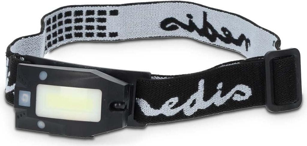 Nedis LED-Stirnlampe | batteriebetrieben, USB-betrieben | 3,7 VDC | inkl. Batterie(n) | wiederaufladbar | Nennlichtstrom: 180 lm | Leuchtweite: 20 ...