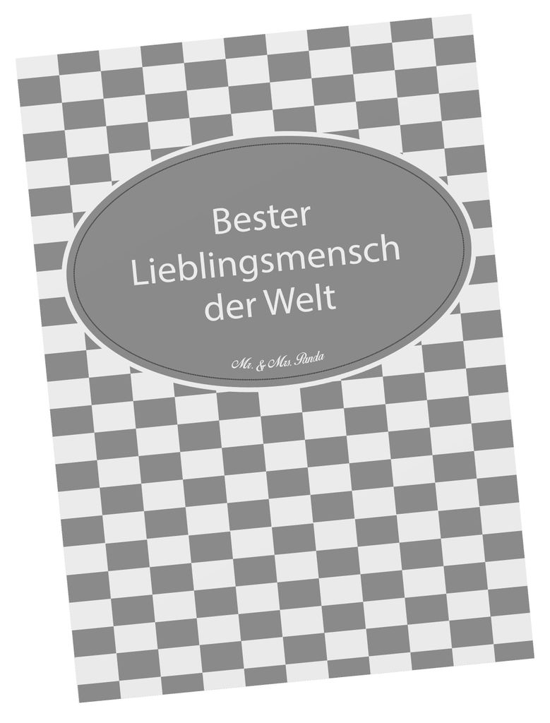 Mr. & Mrs. Panda Ansichtskarte Lieblingsmensch - Geschenk, Grußkarte, Postkarte, Gewinner Ziel, Kunstkarten, Partner, Postkarten, Freund, Liebe, A...