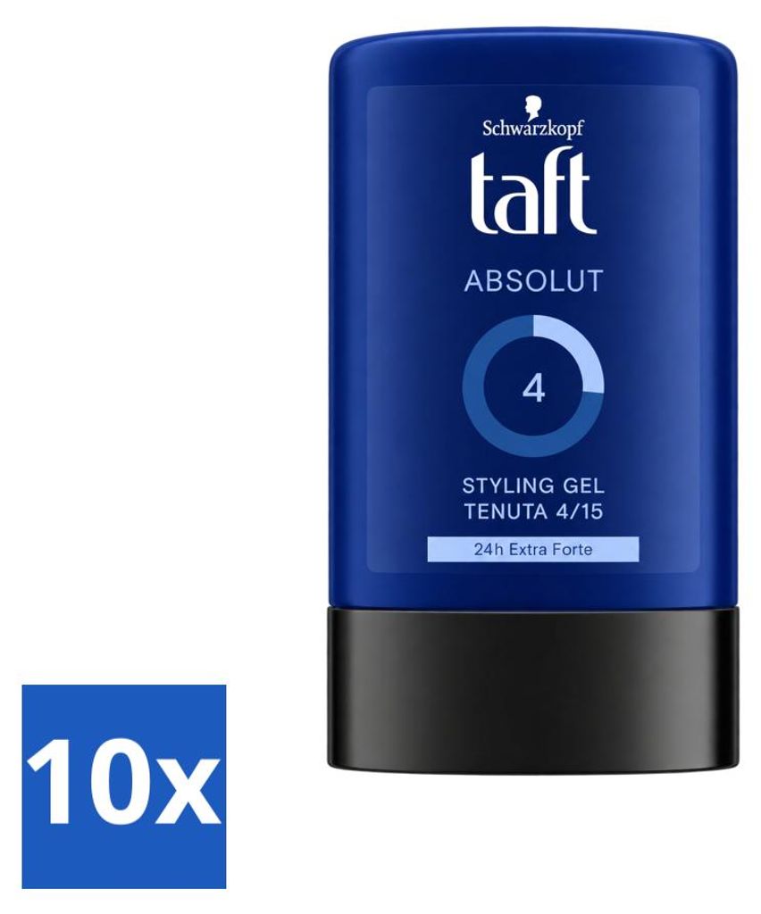 10 x Schwarzkopf Taft Absolut Haargel für Männer - Produktbild 