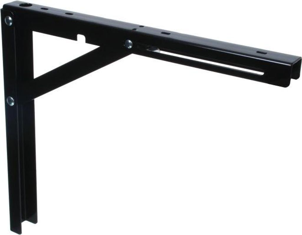 NAJDER Klappkonsole Regalträger 30cm, Regalwinkel, Konsole Regal-Halterung, Regalhalter, Klappregalhalterungen, Träger, Bodenträger Klappbar, Tr...
