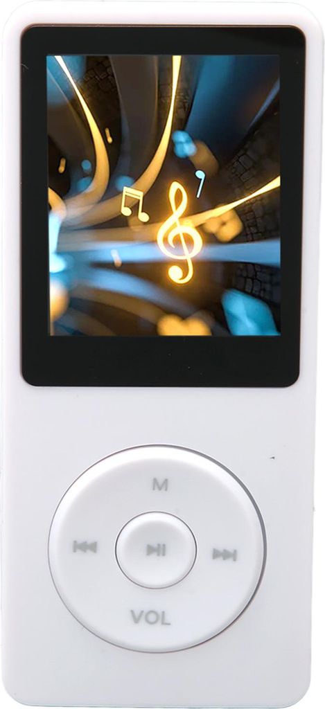 MP3 MP4 Player 1.8in Bildschirm 8GB Speicher 64GB erweiterbar 30 Stunden Wiedergabe Multi Funktion Sport Musik Player Weiß