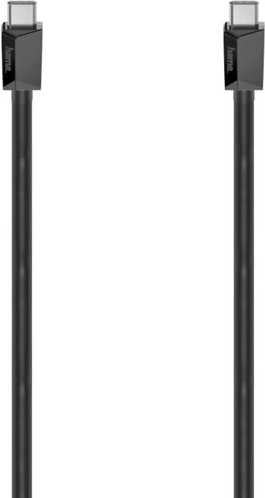 Hama 00200786 Cavo USB-C a USB-C 3m Nero: Ricarica Rapida PD 60W