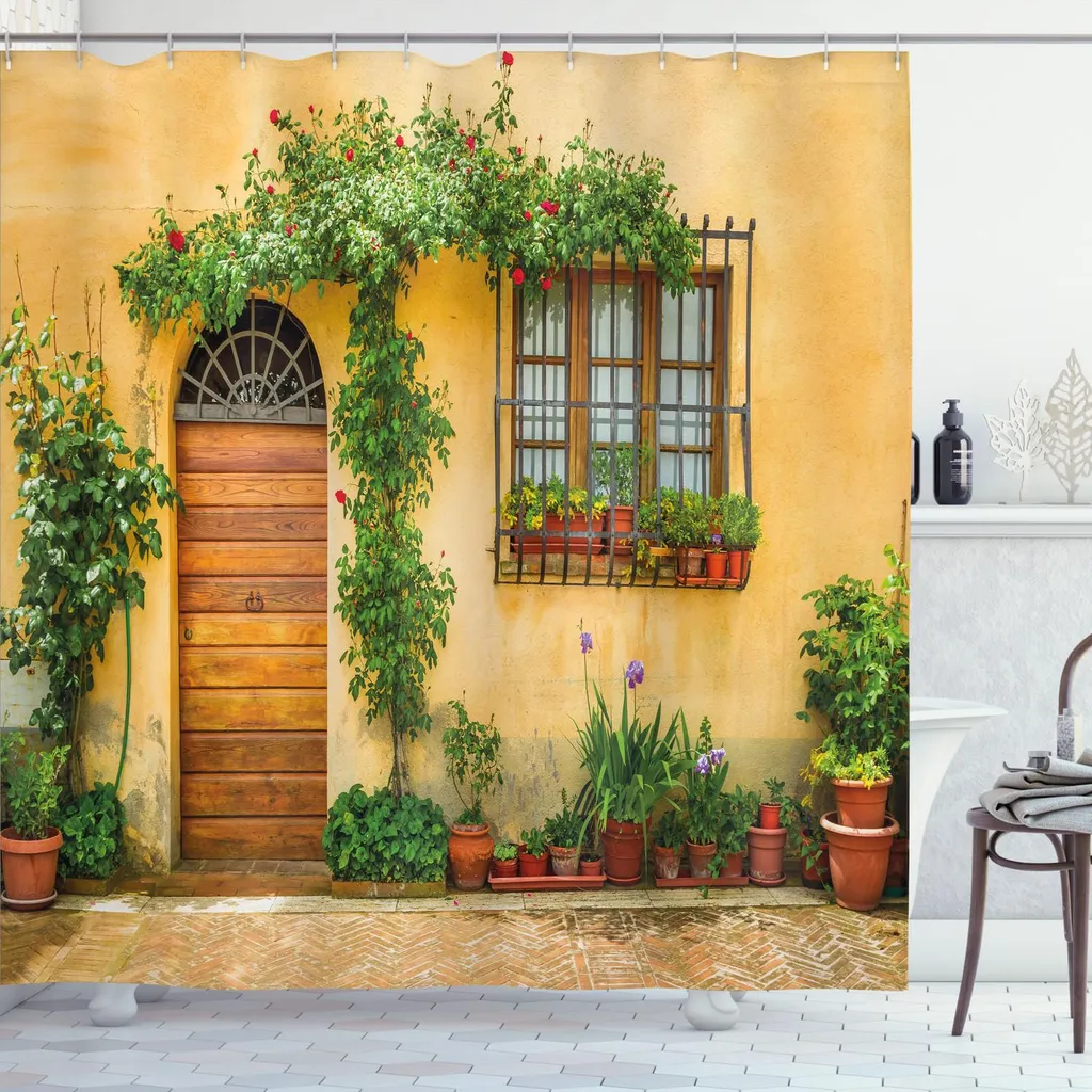 Tenda Doccia ABAKUHAUS 175x240 cm Stile Toscana - Arredo Bagno Vintage