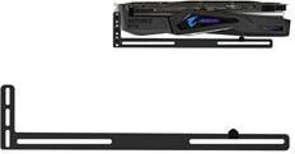 1stCOOL GPU Holder - Supporto VGA in Alluminio Nero Anti-Sag Professionale