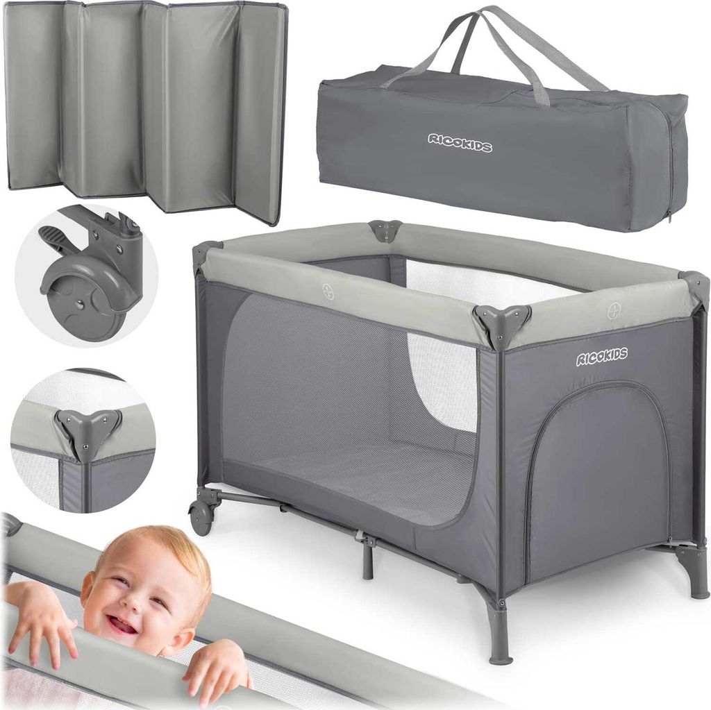 Cestovná postieľka + matrac + taška125 x 65 x 78 cm RK-240 Obrázok produktu 