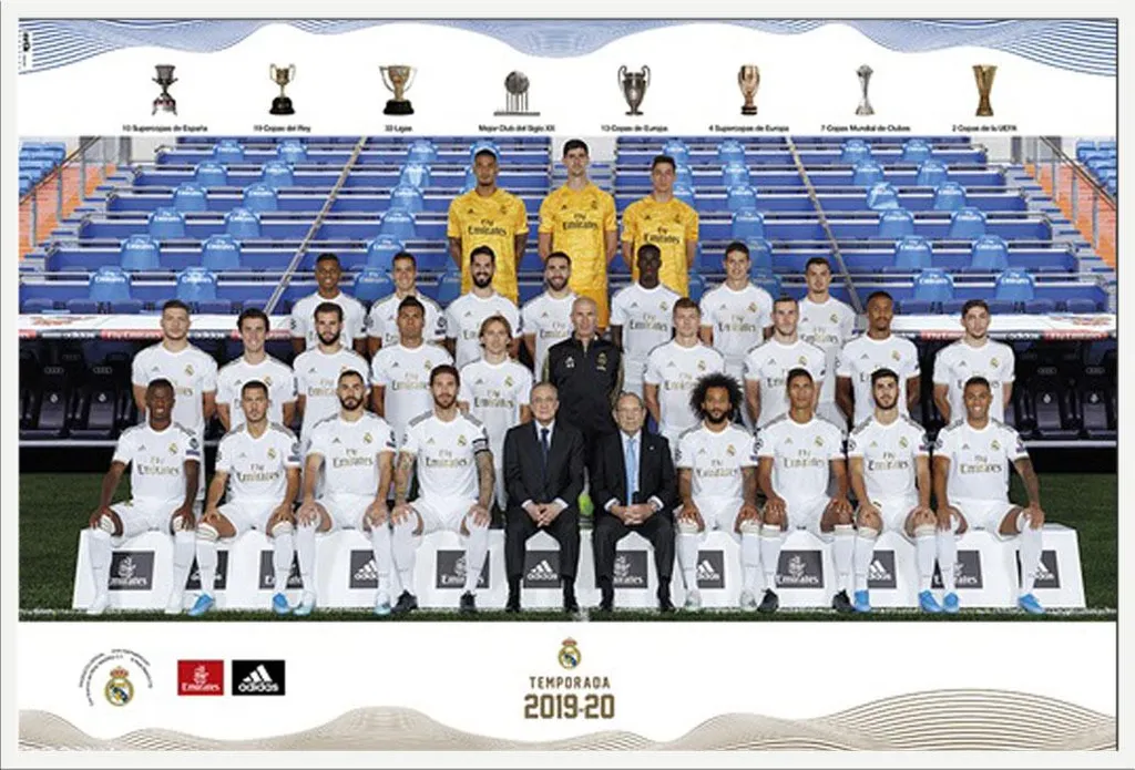 Cadre affiche Real Madrid prêt à poser - Protection vitre incassable