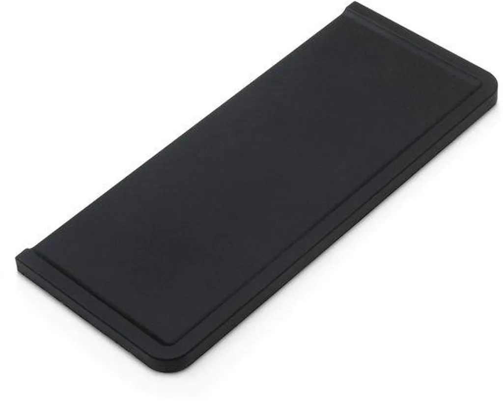 Tapis de tassage café en silicone souple noir pour comptoir cuisine